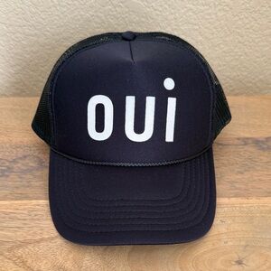 Clare V. Navy Oui Trucker Hat